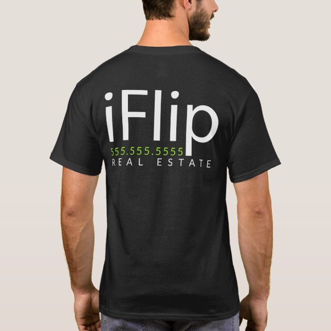 Camiseta iFlip. Muevo de un tirón las propiedades (Reverso)