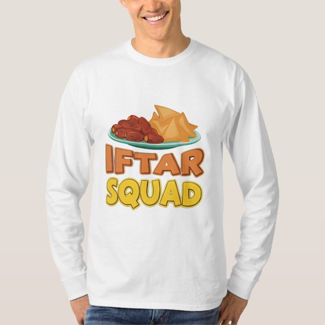 Camiseta Iftar Squad Ramadan Food Illustration (Anverso)