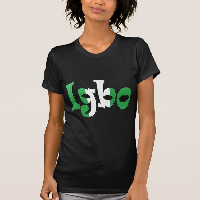 Camiseta Igbo (bandera nigeriana) (Anverso)
