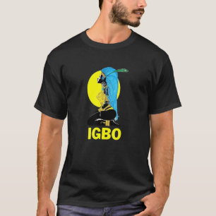 Camiseta Igbo Chica Cultura Nigeriana Grandes Cartas 1