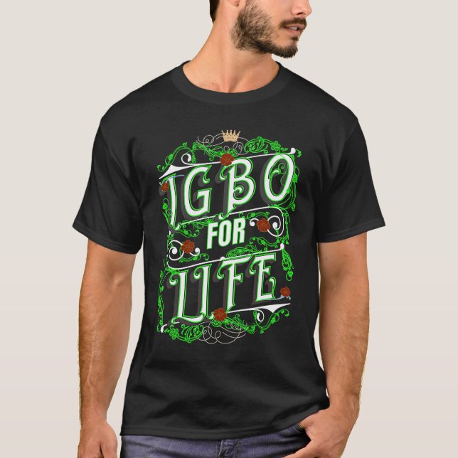 Camiseta Igbo Para La Iniciación De Ancesto De La Vida Guay (Anverso)