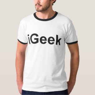 Camiseta iGeek no iPhone o iPad divertido Tee humorístico