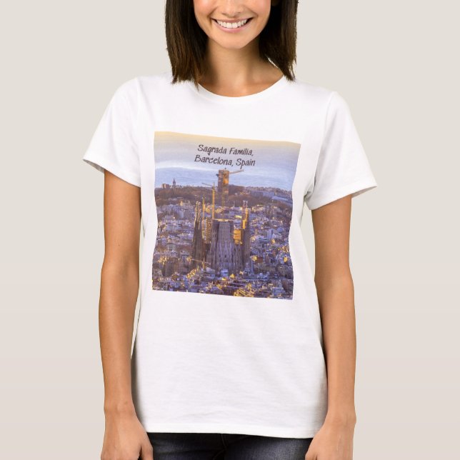 Camiseta Iglesia Católica de la Sagrada Familia, Barcelona, (Anverso)