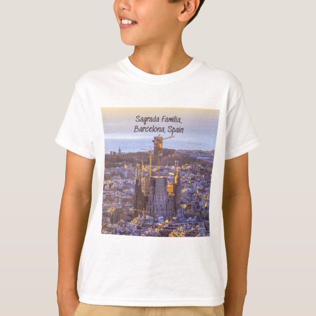 Camiseta Iglesia Católica de la Sagrada Familia, Barcelona, (Anverso)