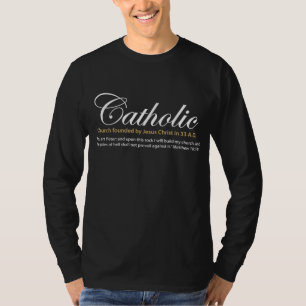 Camiseta Iglesia Católica fundada por Jesucristo en el año 