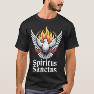 Camiseta Iglesia Católica Misa Latina Paloma Espíritu Santo