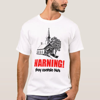 Camiseta Iglesia con la advertencia: ¡Puede contener