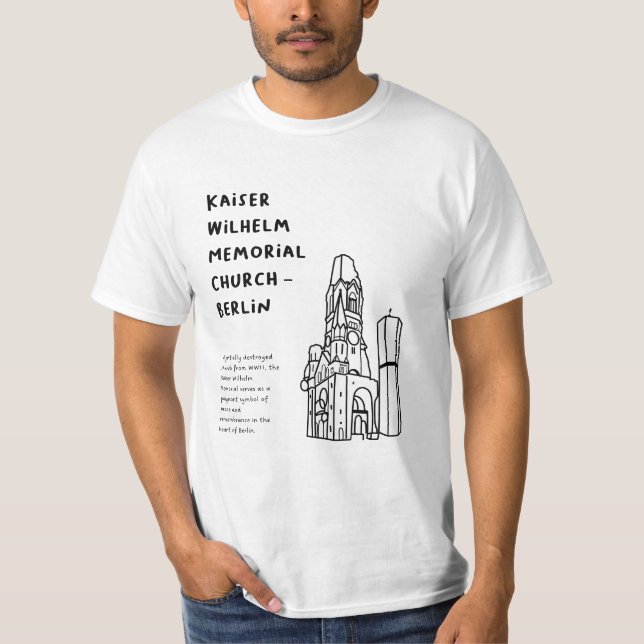 Camiseta "Iglesia conmemorativa del Kaiser Wilhelm, Berlín" (Anverso)