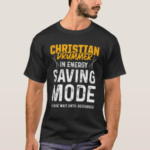 Camiseta Iglesia cristiana del tambor de culto