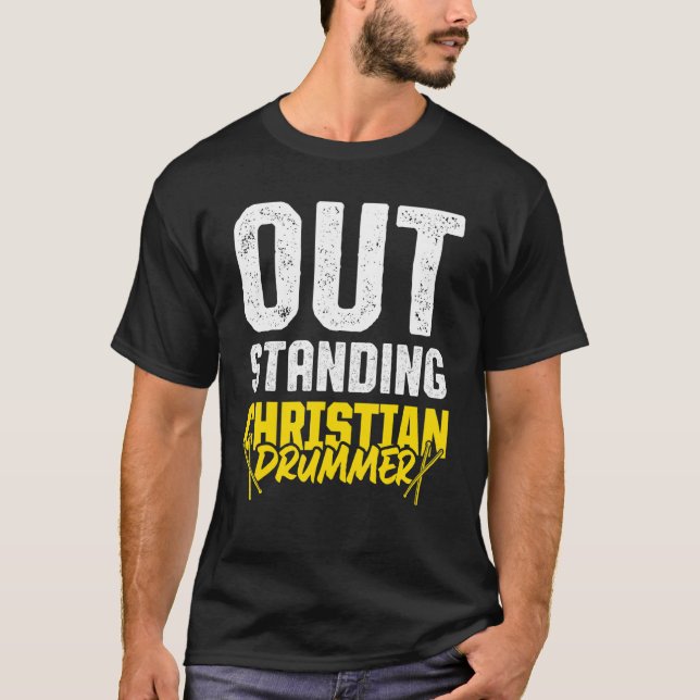 Camiseta Iglesia cristiana del tambor de culto 31 (Anverso)