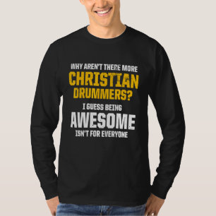 Camiseta Iglesia cristiana del tambor de culto 72