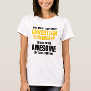 Camiseta Iglesia cristiana del tambor de culto 72
