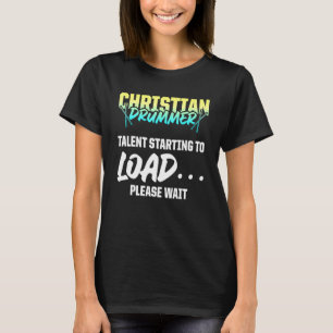 Camiseta Iglesia cristiana del tambor de culto 85