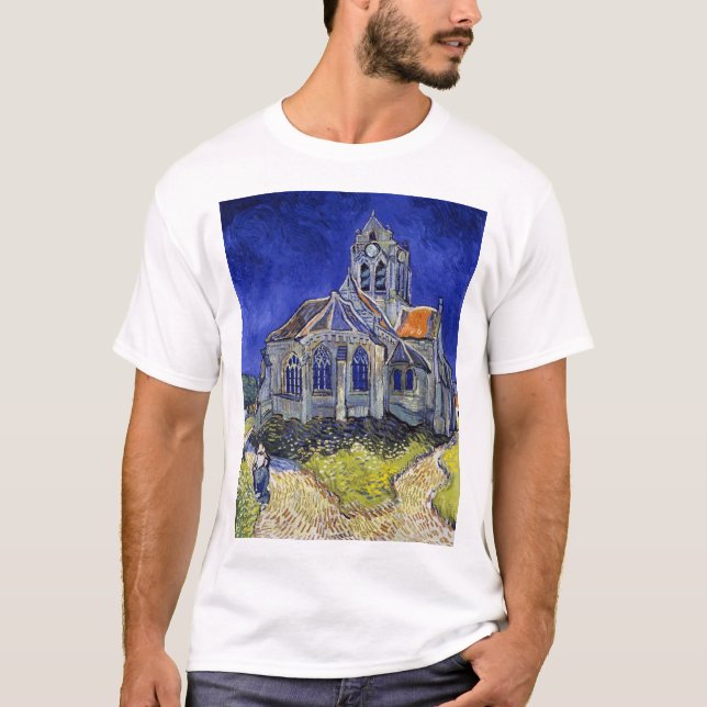 Camiseta Iglesia de Auvers, Van Gogh (Anverso)