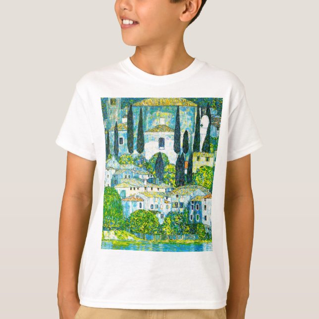 Camiseta Iglesia de Cassone Gustav Klimt (Anverso)