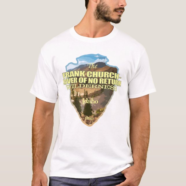 Camiseta Iglesia de Frank - Río de No Retorno (punta de fle (Anverso)