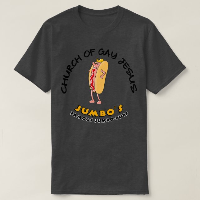 Camiseta Iglesia De Jesús Gay Desvergonzada (Diseño del anverso)