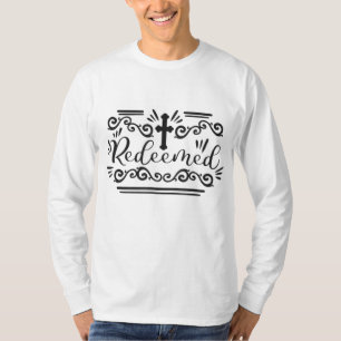Camiseta Iglesia de la fe de la Biblia Cristiana redimida J