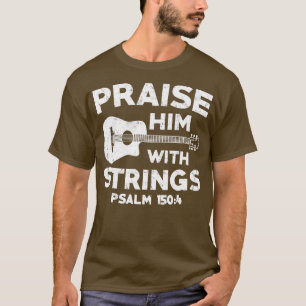 Camiseta Iglesia de la Música Cristiana Guitar Bass Jesus R