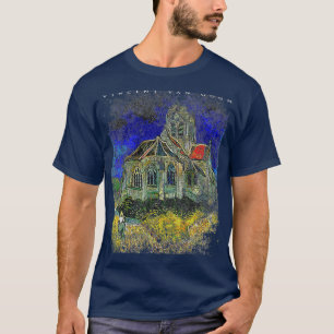 Camiseta Iglesia De Los Hombres En La Pintura De Auverssuro