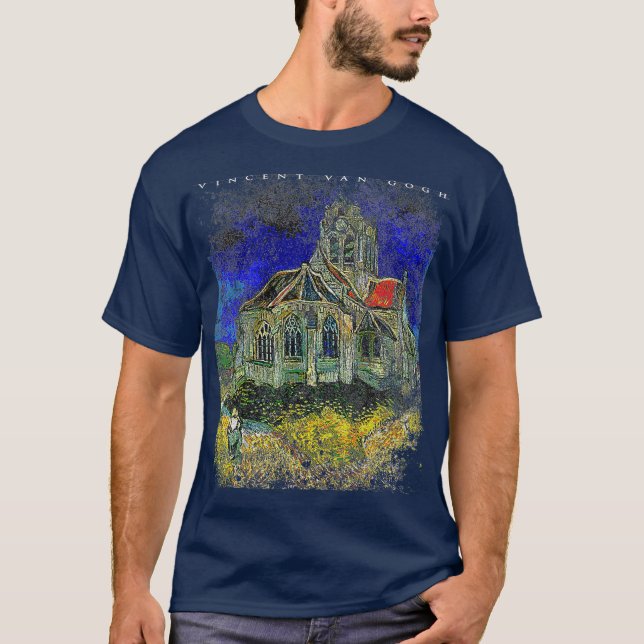 Camiseta Iglesia De Los Hombres En La Pintura De Auverssuro (Anverso)