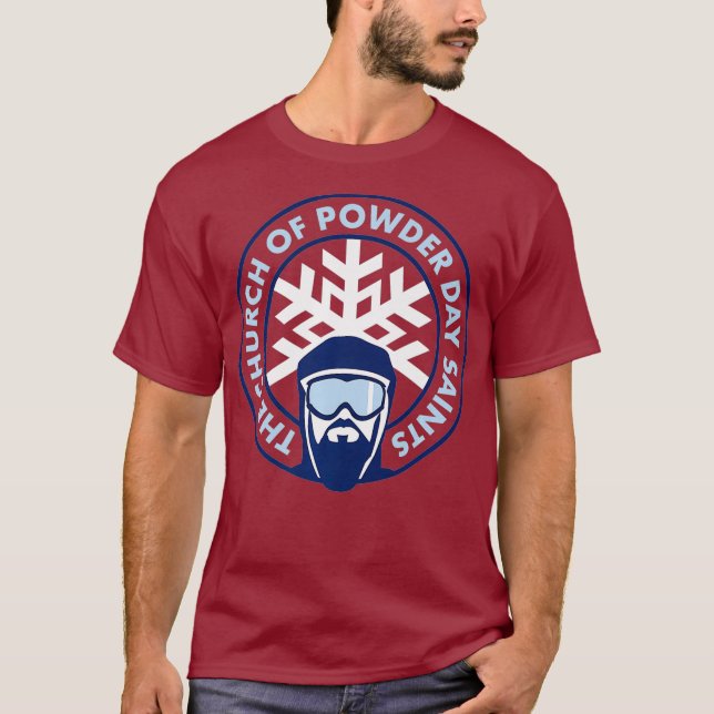 Camiseta Iglesia de los Santos del Día del Poder Esquiar Em (Anverso)