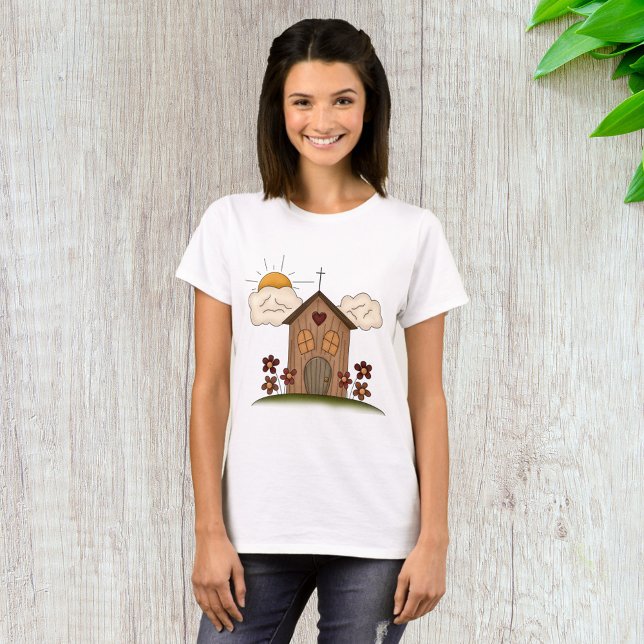 Camiseta Iglesia de madera (Subido por el creador)