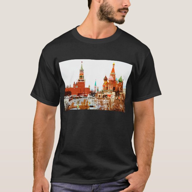Camiseta Iglesia de Moscú Plaza Roja de San Basilio #1 (Anverso)