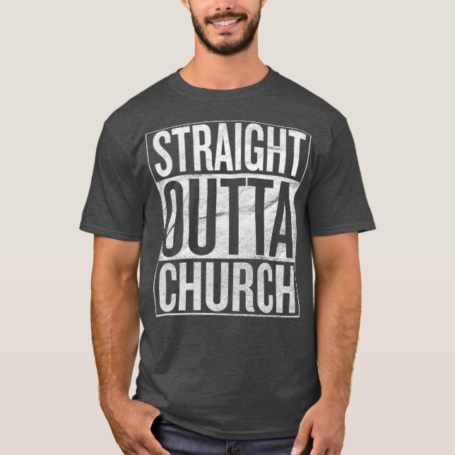 Camiseta Iglesia de regalo directo fuera de (Anverso)