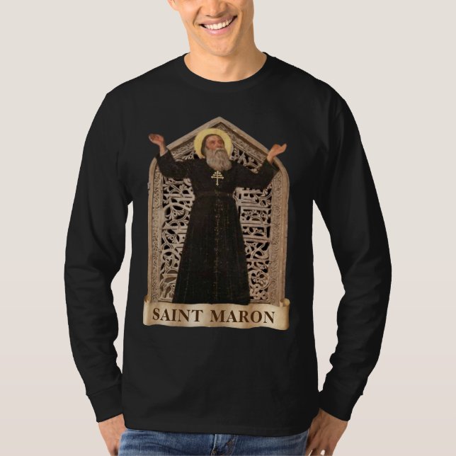 Camiseta Iglesia de San Marón (مَ) رُ Iglesia ن Maronita (Anverso)
