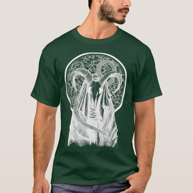 Camiseta Iglesia de Satán Regalo Gótico Símbolo oculto satá (Anverso)