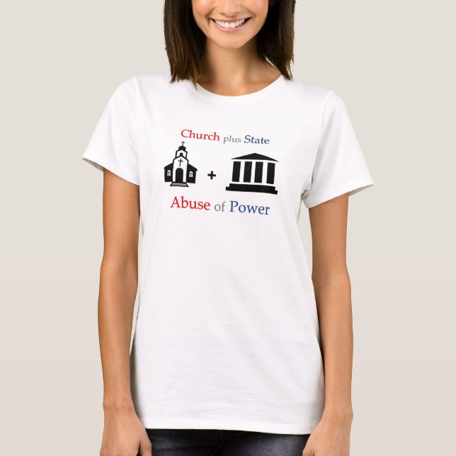 Camiseta Iglesia de TLT + Estado = abuso de poder v1.1 (Anverso)