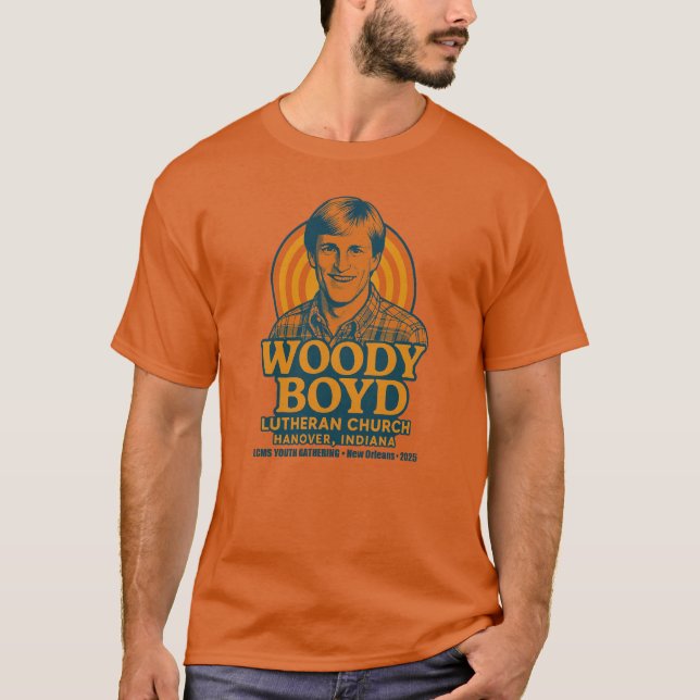 Camiseta Iglesia de Woody Boyd Lutheran (Anverso)