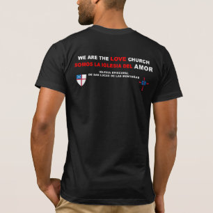 CAMISETA IGLESIA DEL AMOR T-SHIRT ESPANOL CON ESCUDO
