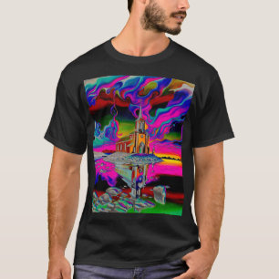 Camiseta Iglesia en el paisaje psicodélico 2