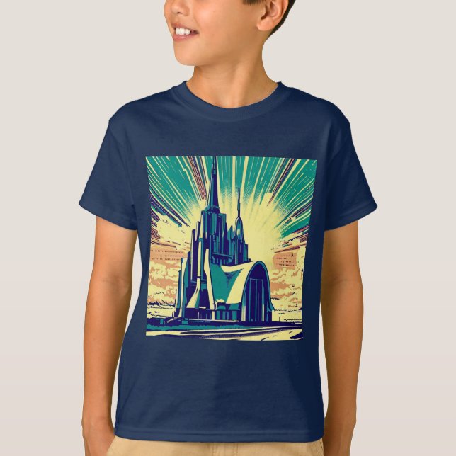Camiseta Iglesia Futurista de SF 3 (Anverso)