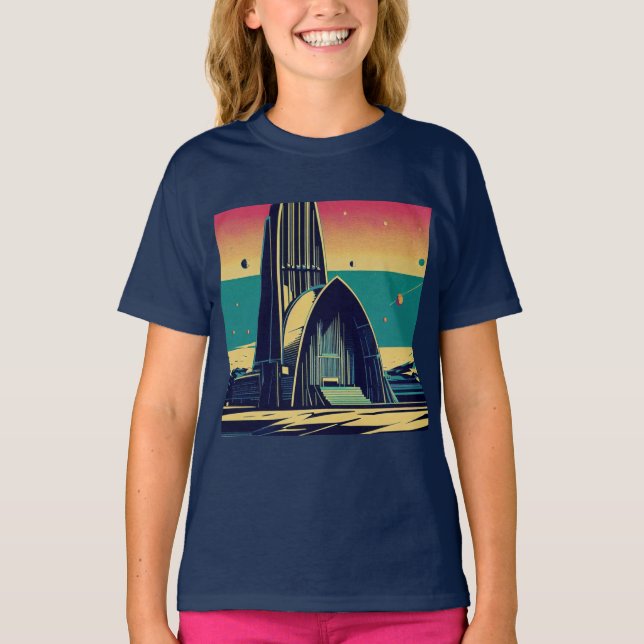 Camiseta Iglesia Futurista de SF 3 (Anverso)