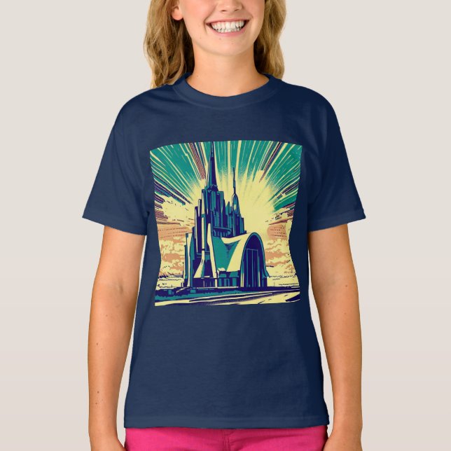Camiseta Iglesia Futurista de SF 3 (Anverso)