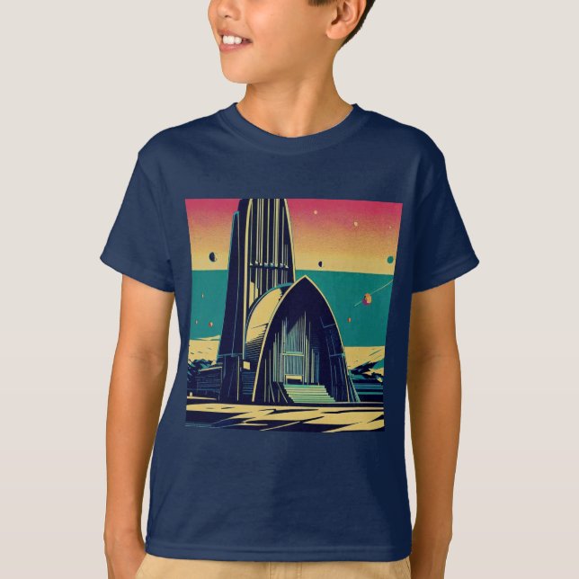 Camiseta Iglesia Futurista de SF 3 (Anverso)