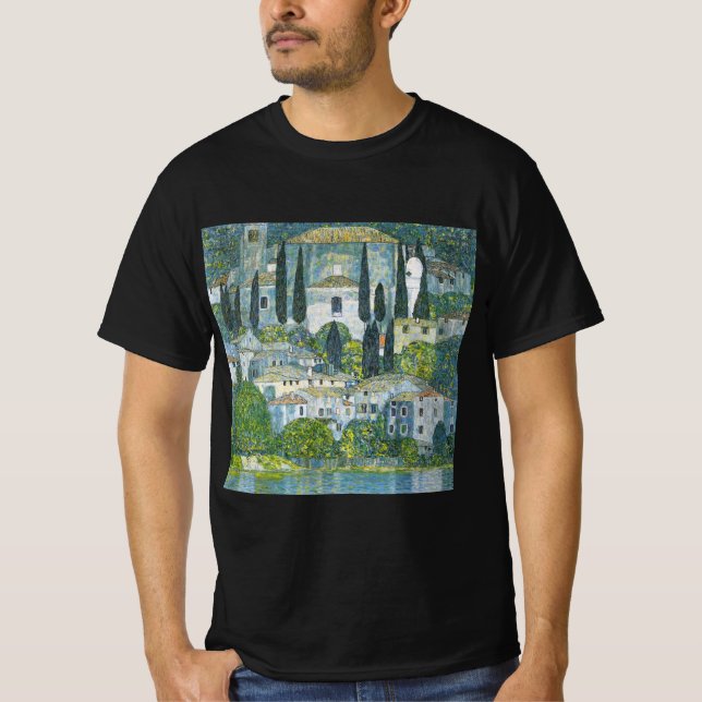 Camiseta Iglesia (Kirche) en Cassone, por Gustav Klimt (Anverso)