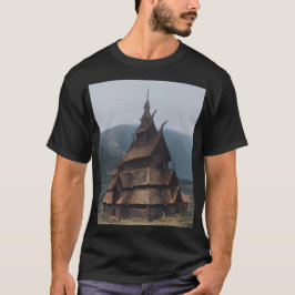 Camiseta Iglesia Medieval Stave en Noruega (1890)