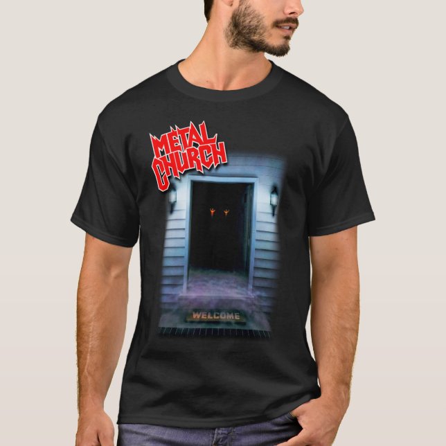 Camiseta Iglesia metalizado del oscuro y clásico paradisíac (Anverso)