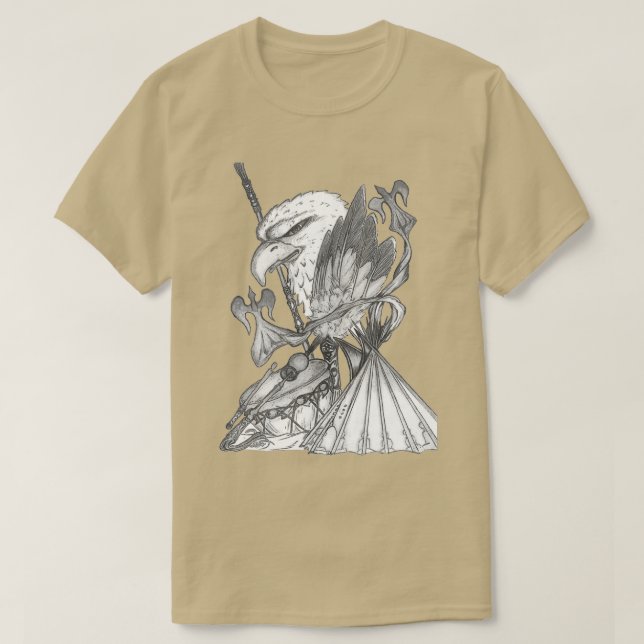 Camiseta Iglesia nativa americana  (Diseño del anverso)