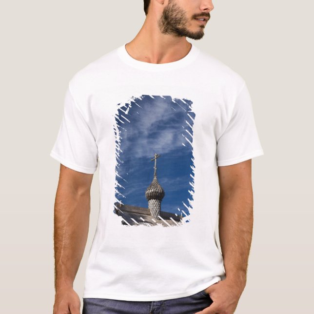 Camiseta iglesia ortodoxa rusa de madera tradicional (Anverso)