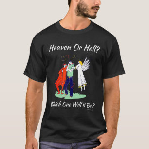 Camiseta Iglesia Religiosa Cristiana Satanás Dios Cielo O T