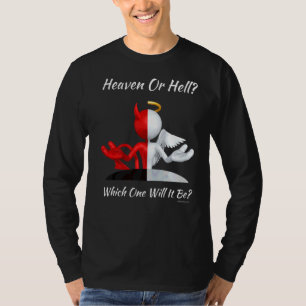 Camiseta Iglesia Religiosa Cristiana Satanás Dios Cielo O T