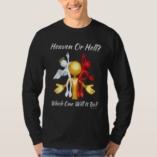 Camiseta Iglesia Religiosa Cristiana Satanás Dios Cielo O T
