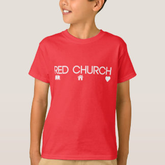 Camiseta Iglesia ROJA Tres Pilares (Niños)