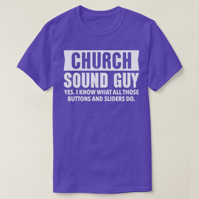 Camiseta IGLESIA SONIDO CHICO Christian Audio Engineers (Diseño del anverso)