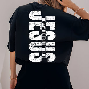 Camiseta Iglesia Verso Bíblico Fe Religiosa Cristi